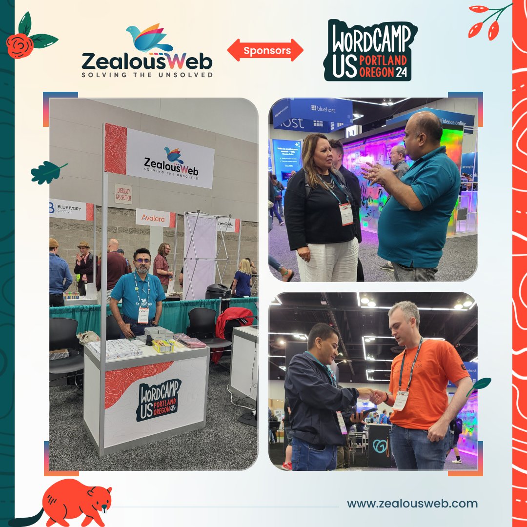 ZealousWeb's tweet photo. And thatโs a wrap!
#WordCampUS 2024 was an incredible experience, and weโre so thankful to everyone who visited our booth, contributed, and shared their insights with us.
.
.
#WCUS24 #WCUS #wcus24 #wcus #wordcamp #networking #WordCampUS #wordcampus2024 #WordPress #ZealousWeb https://t.co/SO0YNoQmY3