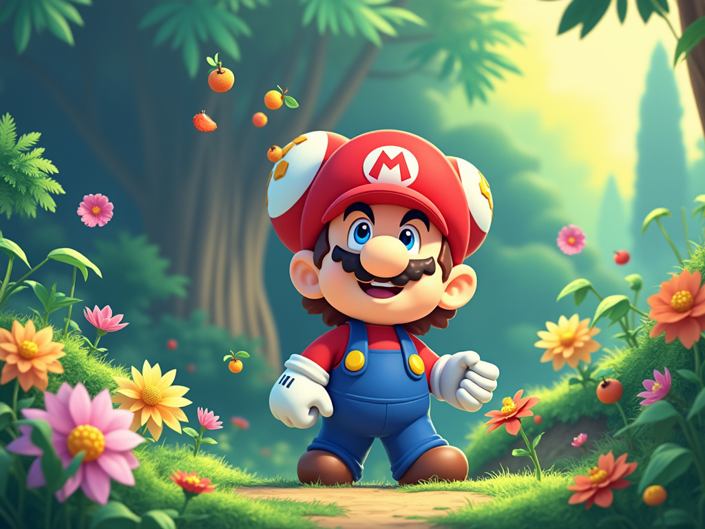 Mario with CAPPY!!! (Photographer = <a href="/grok/">Grok</a>) 🧢