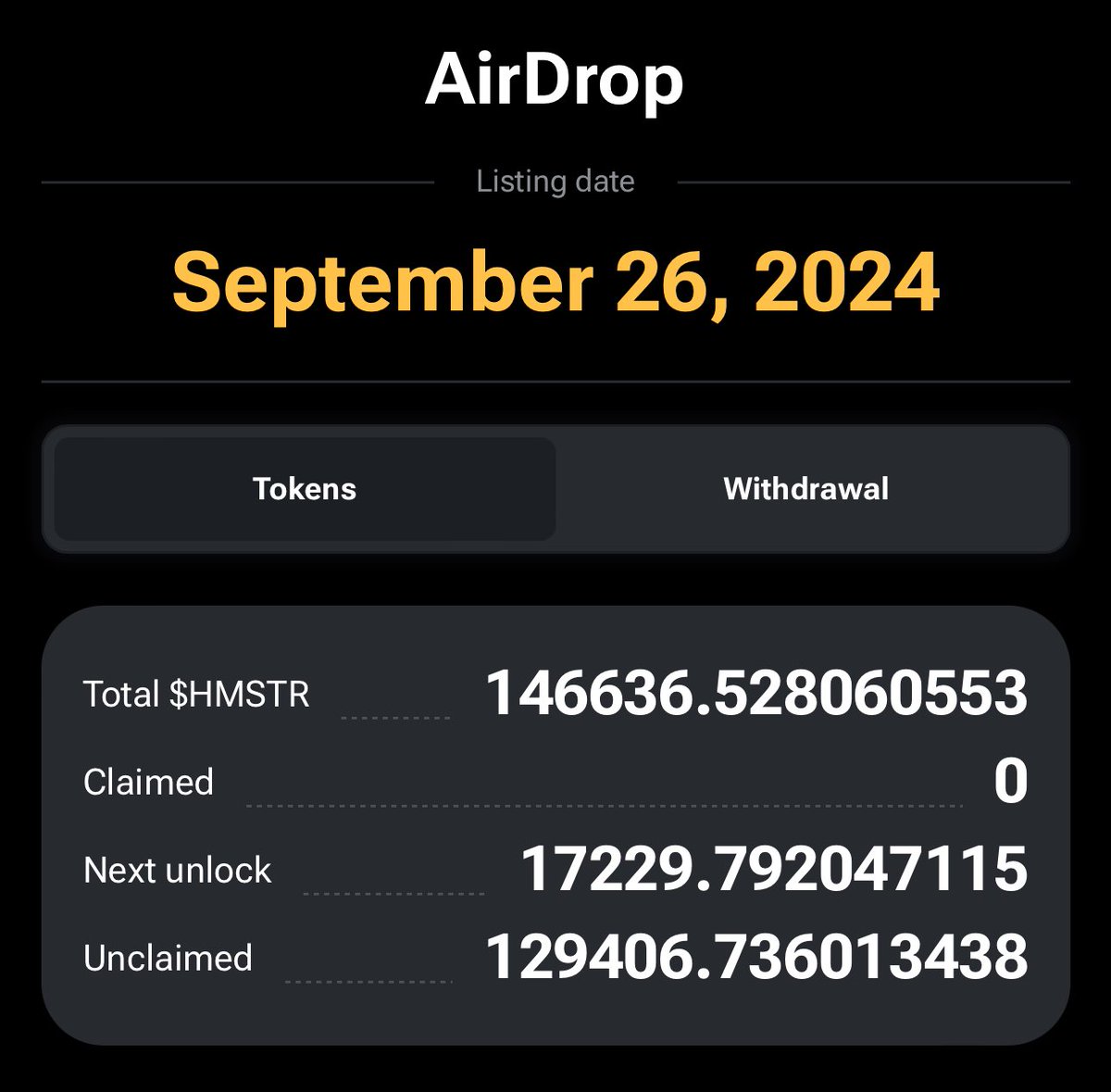 I have Earned 150k $HMSTR Tokens in Airdrop 🔥

As i promised before all airdrops money will go back to the Community. 

It's disappointing to see #Hamsterkombat preferred influcencers more than Community. 😕