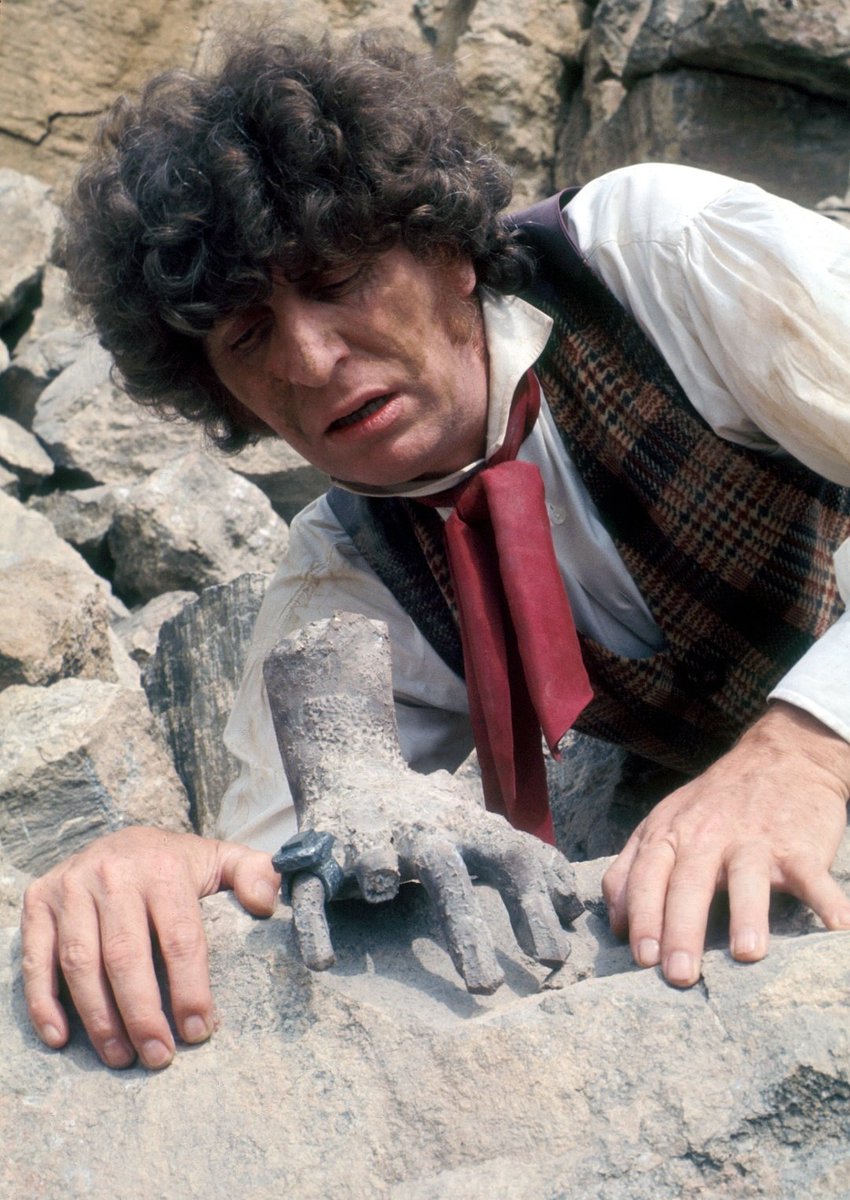 Tom Baker during "The Hand of Fear". #TomBaker #DoctorWho #FourthDoctor