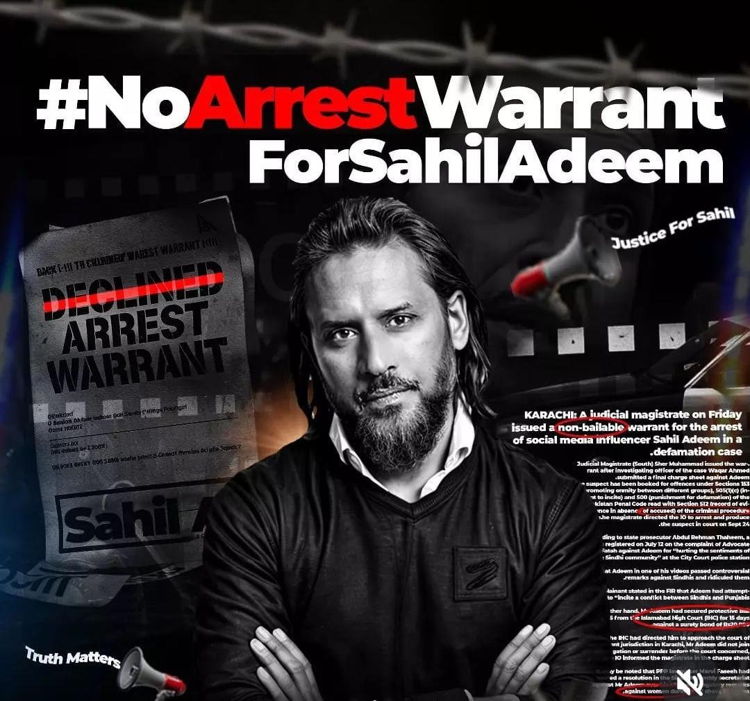MuhammadShehme1's tweet photo. #NoArrestWarrantForSahilAdeem
#SahilAdeem #IslamicMessagingSystem #MuslimIdentity #absolutelynot #enoughisenough https://t.co/AN4VC9XsGT