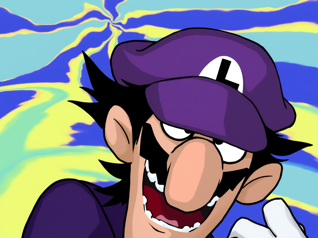 It's WALUIGI!!! (Photographer = <a href="/grok/">Grok</a>) 🟣