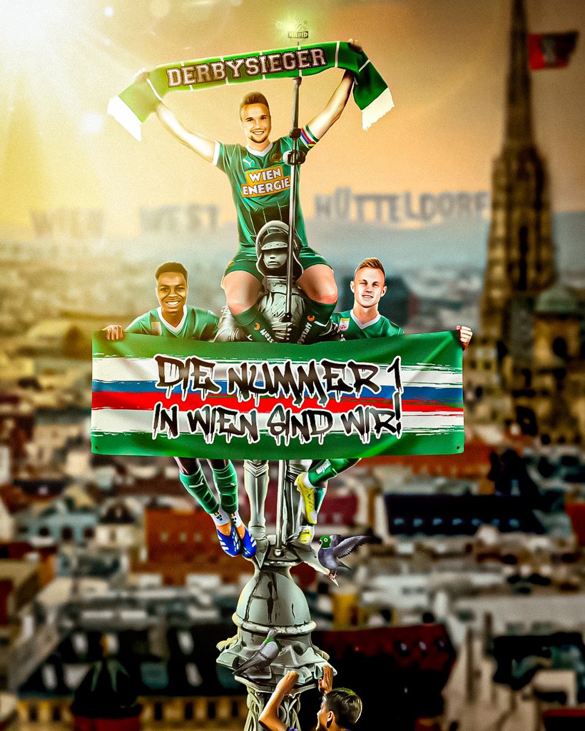 skrapid's tweet photo. WIR SIND DERBYSIEGER. WIEN IST GRÜN-WEISS! 💚 https://t.co/s5x1a0sLsg