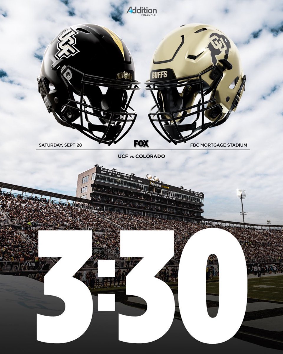 UCFStool's tweet photo. UCF VS COLORADO AT 3:30 PM ⚔️⚔️ https://t.co/1ul2cbRy9g
