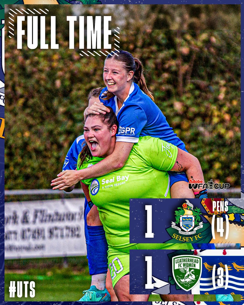 selseywfc's tweet photo. A true game of two halves. 🦭 go behind in the first half but fight back to get the game to penalties. 4 penalties scored was enough to see the 🦭 into the hat for the next round of the @AdobeWFACup.

📸 @McGuffin_Media 

#UpTheSeals🦭 
#UTS🦭
#Selsey
#womensfootball https://t.co/tNk4pEb9f4