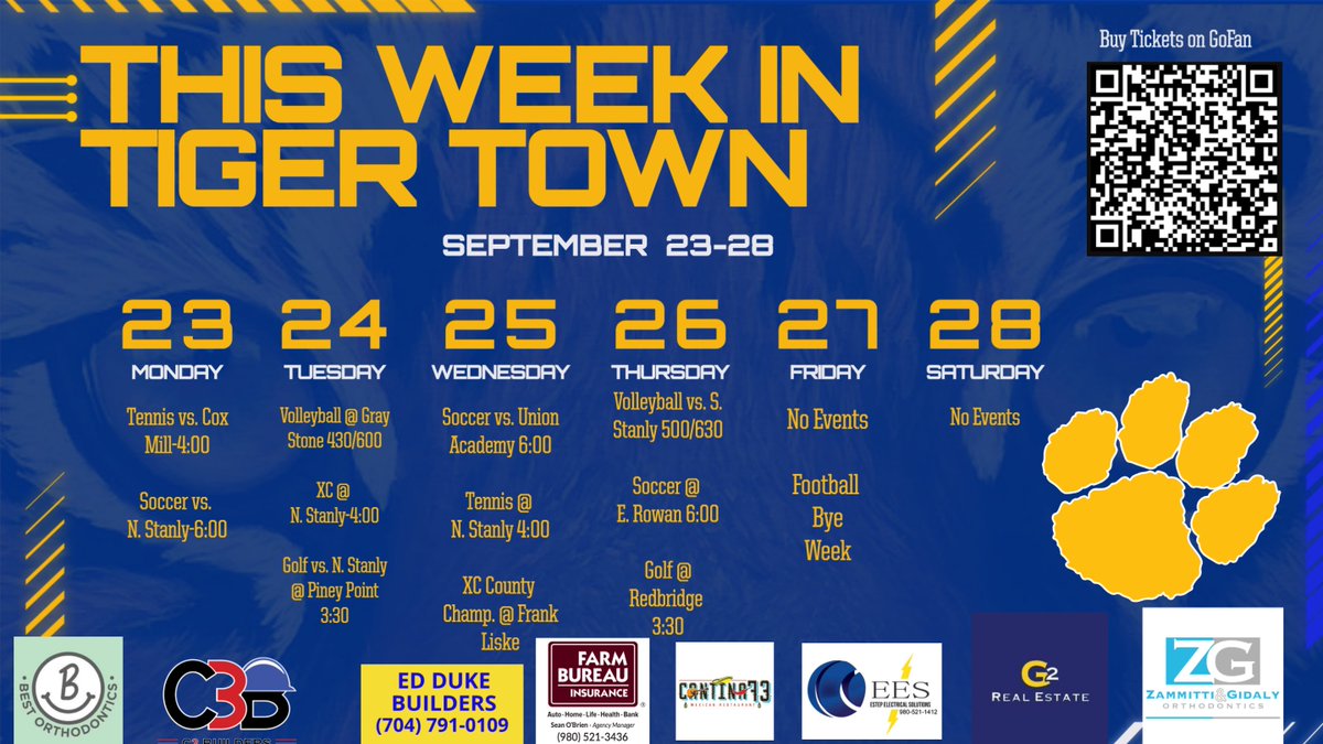 MPTigerPride's tweet photo. COME OUT AND SUPPORT OUR TIGER STUDENT-ATHLETES THIS WEEK! https://t.co/1i3rq99GB9