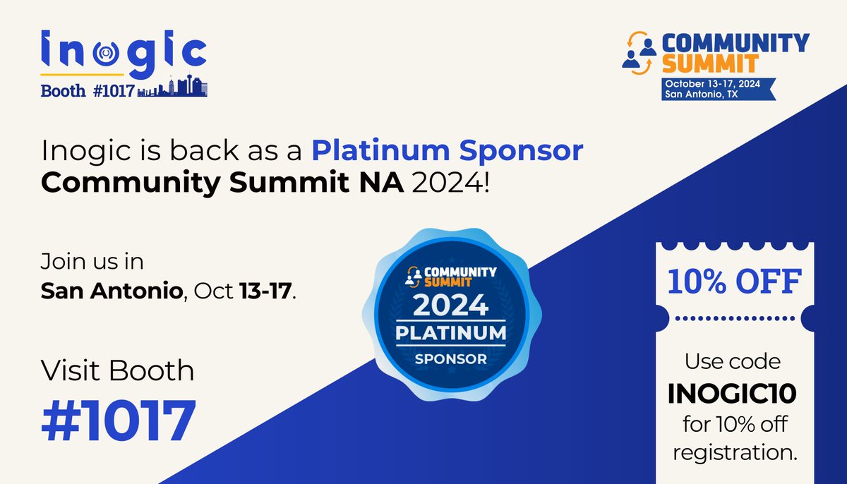 inogic's tweet image. Recover deleted records effortlessly in #MSDyn365 with Undo! 🔄 Check it out live at booth 1017, Oct 13-17 @D365Communities

Get 10% off registration with code Inogic10: bit.ly/4edNw1s

#Dynamics365 #CRMApps #MySummitNA #CommunitySummit