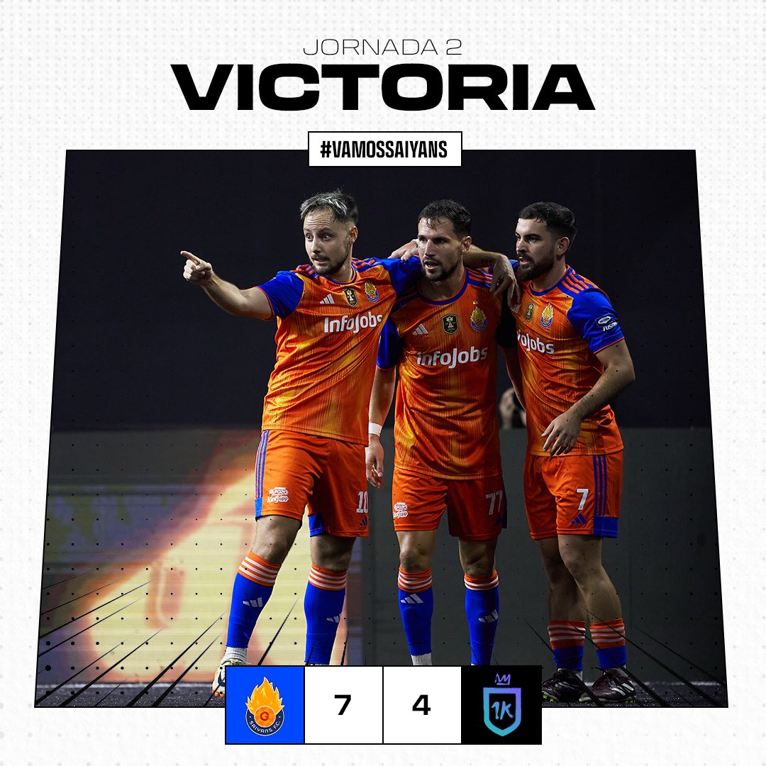 LO HEMOOOOOOS VUELTO A HACER.

VENCEMOS A <a href="/1kfutbolclub/">1K Fútbol Club</a> POR 7️⃣-4️⃣ CON UN PARTIDAZO DE LOS SAIYANS QUE CONSIGUEN SU PRIMERA VICTORIA.🔥🐉

SOLO QUEDA SEGUIR ASÍ.

#vamossaiyans🧡💙