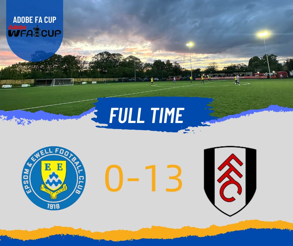 EpsomEwellFC's tweet photo. Full Time 0-13 in the Favour of Fulham. Difficult game for the Ladies but they battled right until the end,Well done Ladies.
Good luck for the rest of the season @FulhamFCWomen https://t.co/5nDxsNujWp