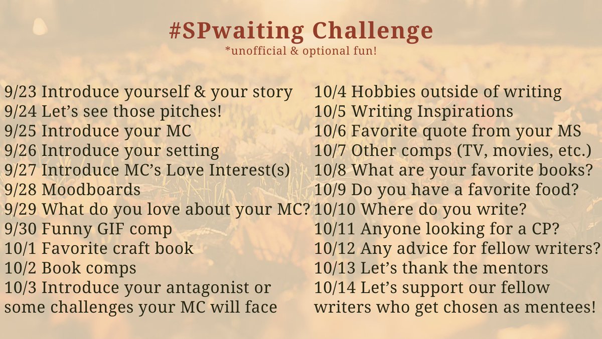 TashaLivings's tweet photo. Hi everyone! Here is an unofficial #SPwaiting challenge for #smoochpit hopefuls. Special thanks to @chrissydvs10 for the inspiration, and to @smoochpit for allowing this unofficial event. Can’t wait to connect! Please help spread the word and have fun.

#SPPromptParty #lovepit https://t.co/7mZJKWr3Gc