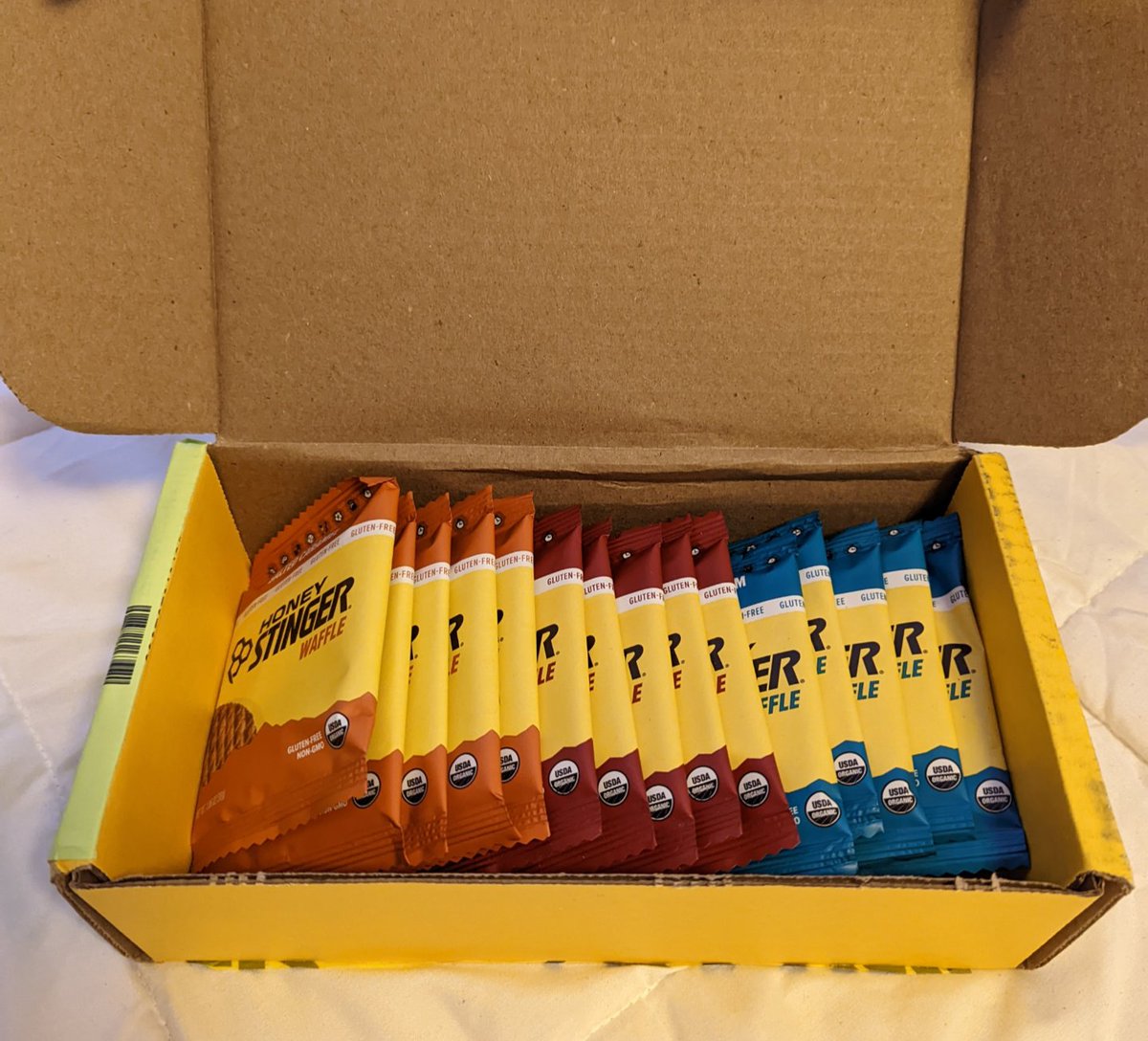 My favorite deliveries 🤩 You can purchase <a href="/HoneyStinger/">Honey Stinger</a> using this link honeystinger.rfrl.co/jgj7z ! #HoneyStingerAmbassador #PurchaseHoneyStinger