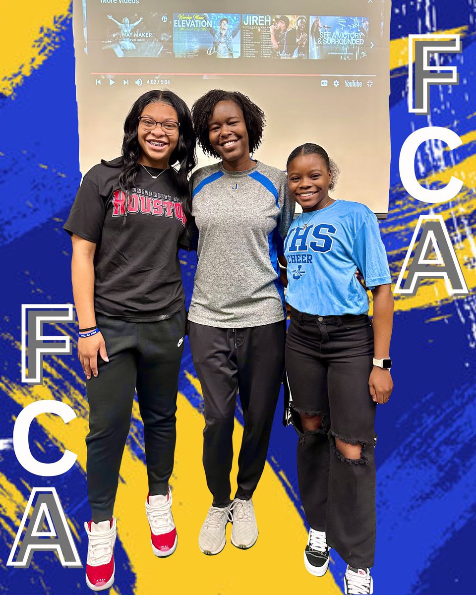 JHSGBB's tweet photo. These ladies got to share their personal testimonies about pushing through adversity, to middle school aged student athletes, at FCA (Fellowship of Christian Athletes) Friday! Great Job @MarquiciaRobert and @KayLeeboyd06!! So proud of you two!! https://t.co/YiTJ2OMR6H