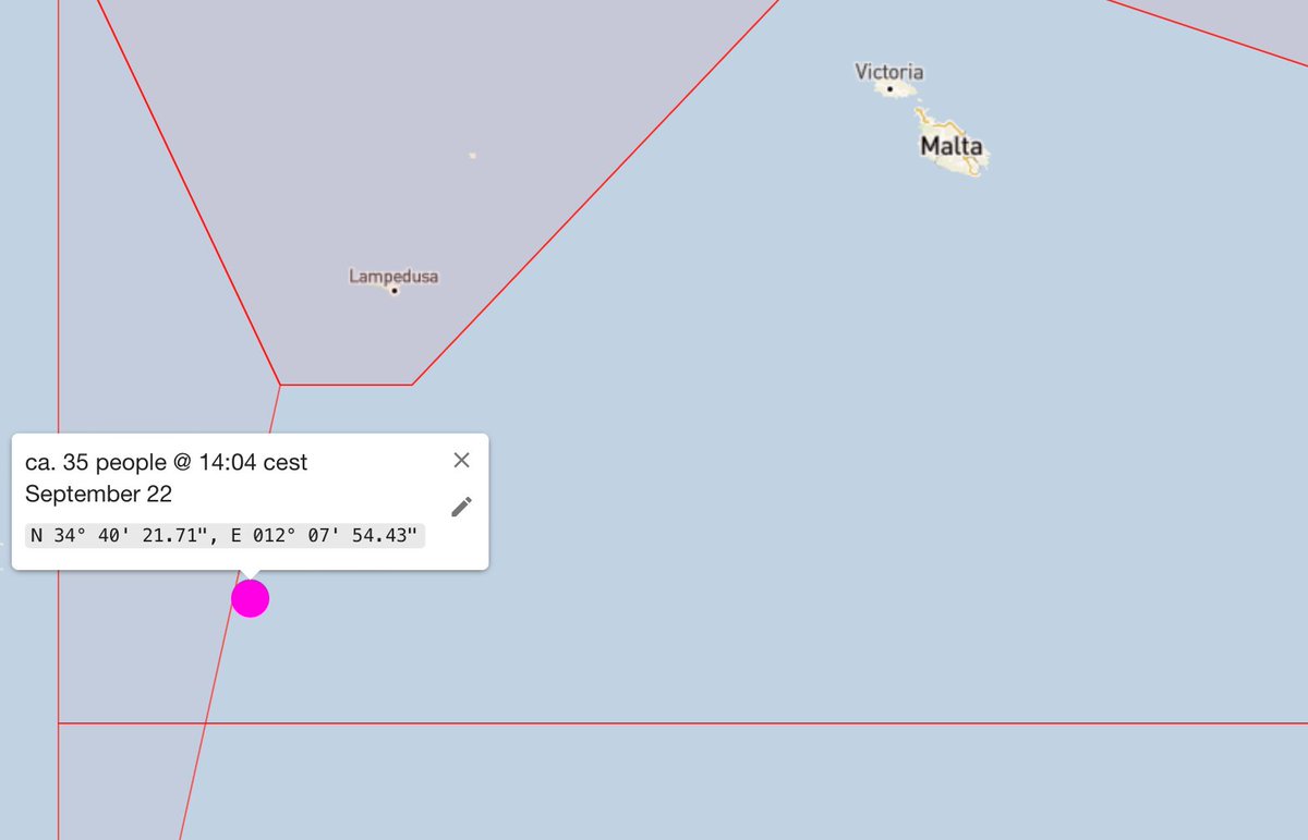 alarm_phone's tweet photo. Illegal pullback under #EU responsibility! We alerted the #Italian &amp; #Maltese coastguards to a distress case in the search and rescue zone of Malta. Sadly, we learnt that the boat was illegally intercepted by the so-called #Libyan coastguard, even though a rescue ship was close! https://t.co/aDPQ7aD8vW