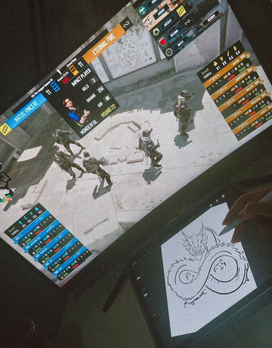 Supphime's tweet photo. İzlerken dayanamayıp bir eskiz attım, bir illüstrasyona daha başlamış bulundum...🤍 @eternalfiregg @XANTAREScsgo @Maj3r_ @w0xic @CalyxCSGO @wicadiacs #eternalfire #XANTARES #MAJ3R #Wicadia #Woxic #Calyx https://t.co/jEUYjBt2ow