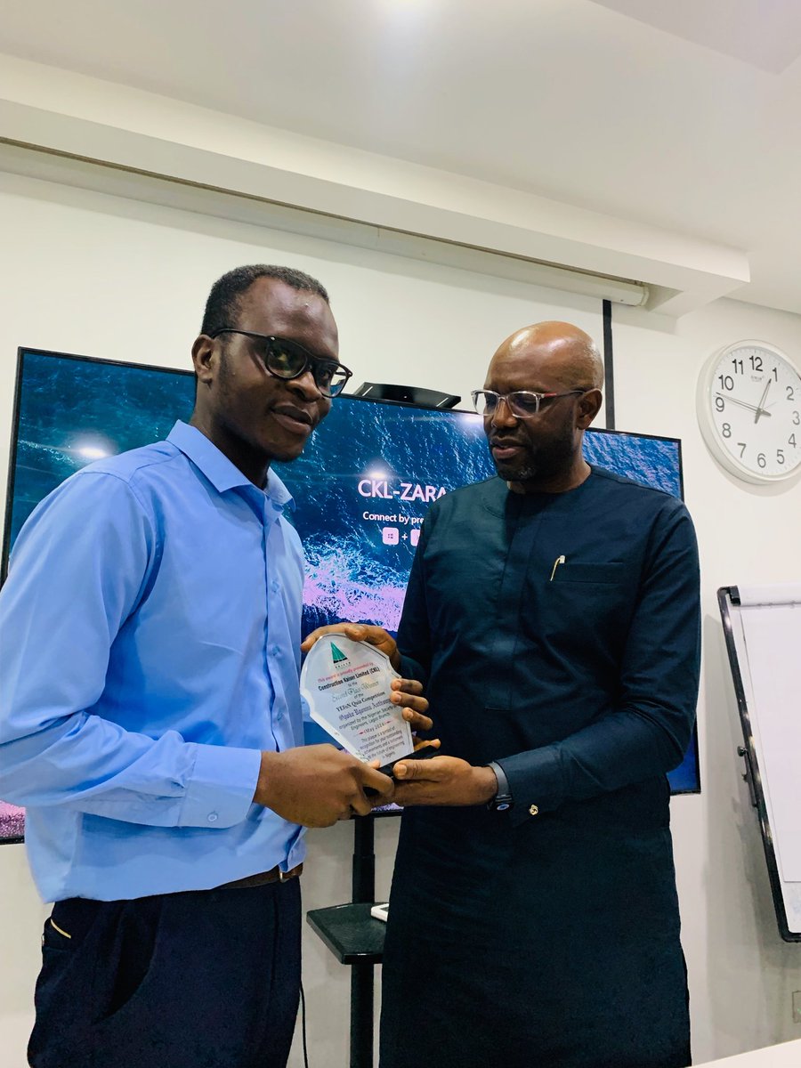 Yefon_LB's tweet photo. "Congratulations to Adeniyi Fadilullahi, Ogoke Ugonna &amp; Ojor God'time, winners of YEFoN's quiz competition! Honored by Construction Kaiser Ltd with plaques &amp; mentorship.Kudos to these young engineering talents! 
#YEFoN #EngineeringExcellence #YoungEngineers #ConstructionKaiser" https://t.co/Gcwn7Gi8DI