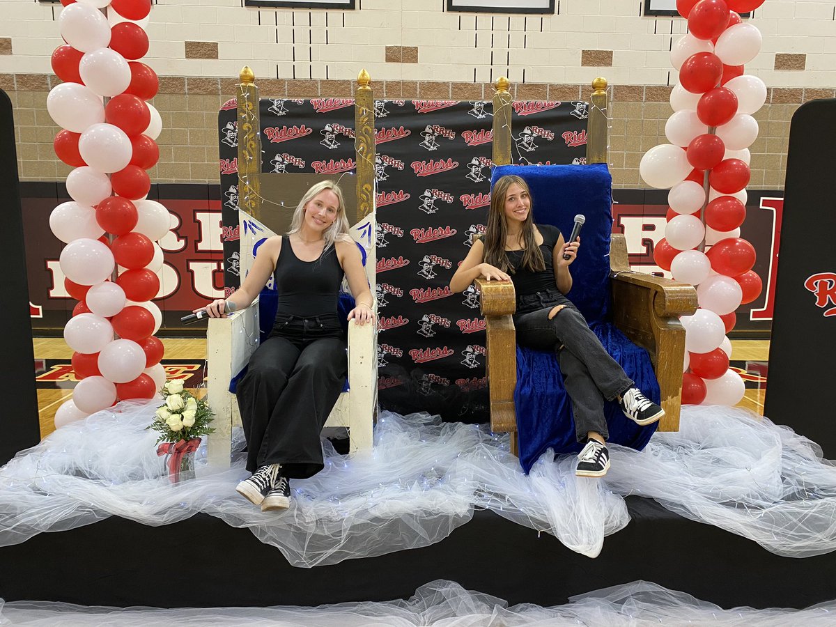 Huge thank you to our emcees Mya and Lexi for crushing it at this year’s Homecoming pep rally! #SaddleUp <a href="/rrstection/">RRHS Stection</a>