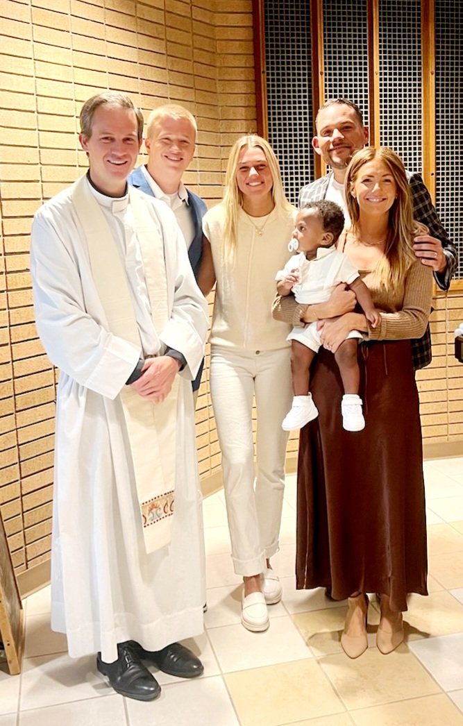 Big day for our Frankie! 

On this day of Baptism, may God look upon you with joy and bless you abundantly. May God's grace and blessings that you receive on your Baptism guide you throughout your life. #FranklinMichael #FAMILY