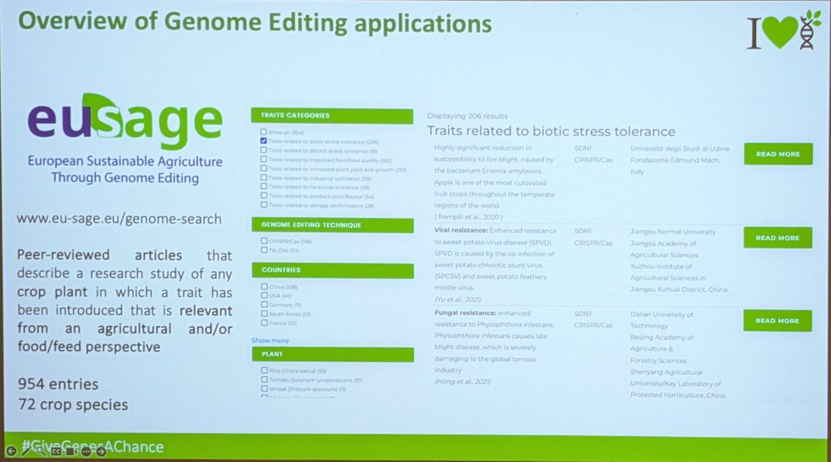 PlantTeaching's tweet photo. Opening lecture is on science communication, #GiveGenesAChance.
How to introduce the public to the benefits of genome editing. 
EU Sage is a database of applications 
https://t.co/pusW8sTpPT
#ceplas_ipk_summerschool https://t.co/hRXIQ2ABuv