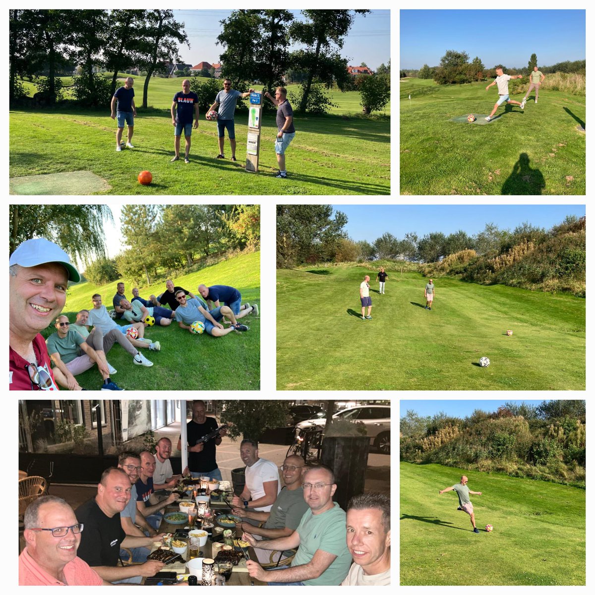 SVOostburg's tweet photo. De mannen van zondag 2 hebben zaterdag een heerlijke dag gehad met potje footgolf en daarna afsluiten met etentje bij de sponsor Eigenwijs@eten_drink #svoostburg https://t.co/GCpyjMjoPJ