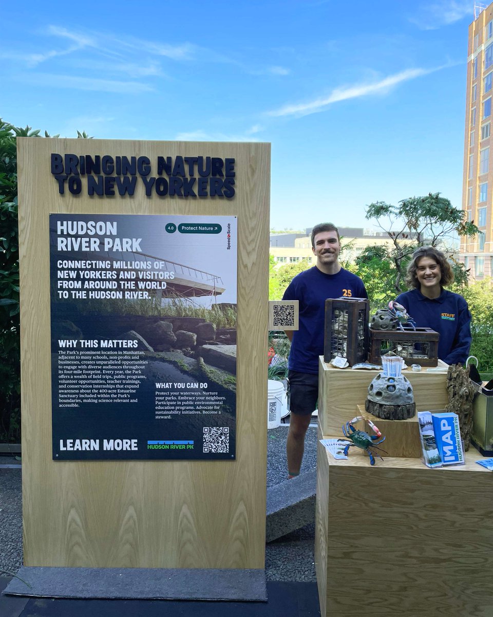 HudsonRiverPark's tweet image. Today kicks off #ClimateWeekNYC, and this year we’re excited to bring you more ways to learn and get involved. From celebrating climate optimism at @emcollective's #ClimateScienceFair to exploring climate science at the Discovery Tank, check out hudsonriverpark.org/events for info.