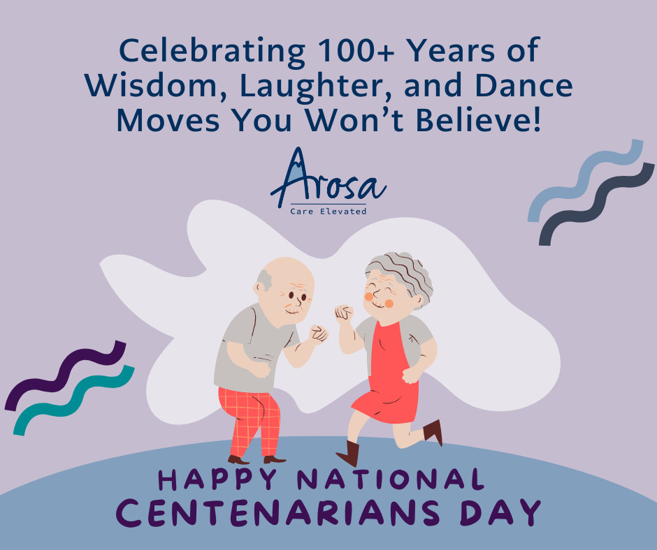arosa_care's tweet photo. Honoring those who've seen it all, done it all, and still keep us on our toes! #NationalCentenariansDay #CentenariansDay #ArosaCare https://t.co/kUeAQABhDR