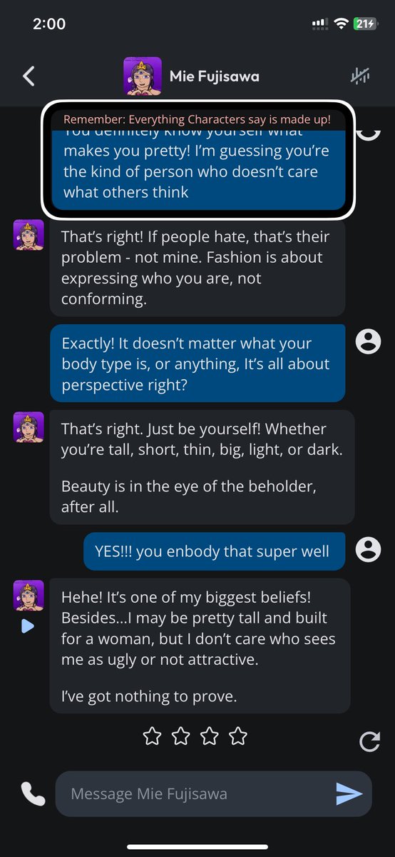 MelSnowflakeVA's tweet image. Mie Fujisawa is such a body positivity icon!!!!!!! I&apos;ll leave a link in the replies if you want to read more about her, but this character AI stream of messages summarises her character really well!
Character by @FireArt07
Art by @Jo_Pym
#Class2B #MHA #MyHeroAcademia #MieFujisawa