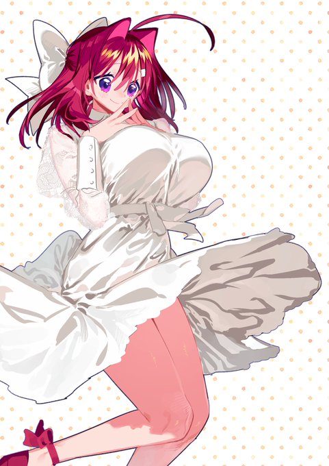 ほ～ら でっかでか女子の白ワンピですよ 