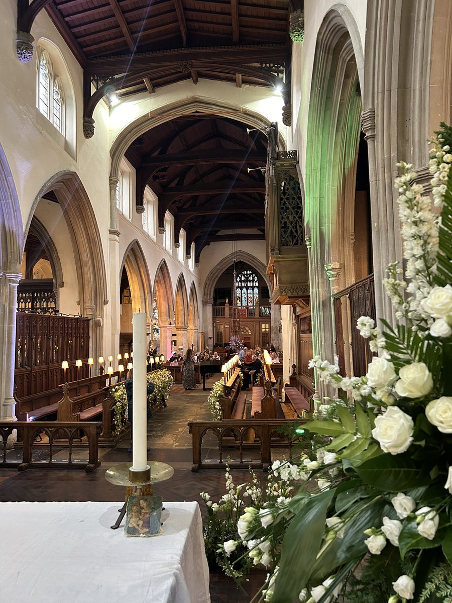 A wonderful final day to 
the Flower Festival weekend at St Mary’s! Many thanks to all who came &amp; supported it &amp; our extra evening events. We hope this has given a flying start to our fundraising Appeal to upgrade our ‘medieval’ facilities so everyone can enjoy the church!