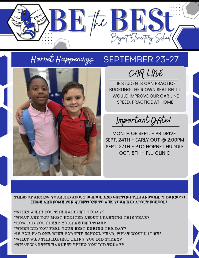 BES updates September 23rd - 27th