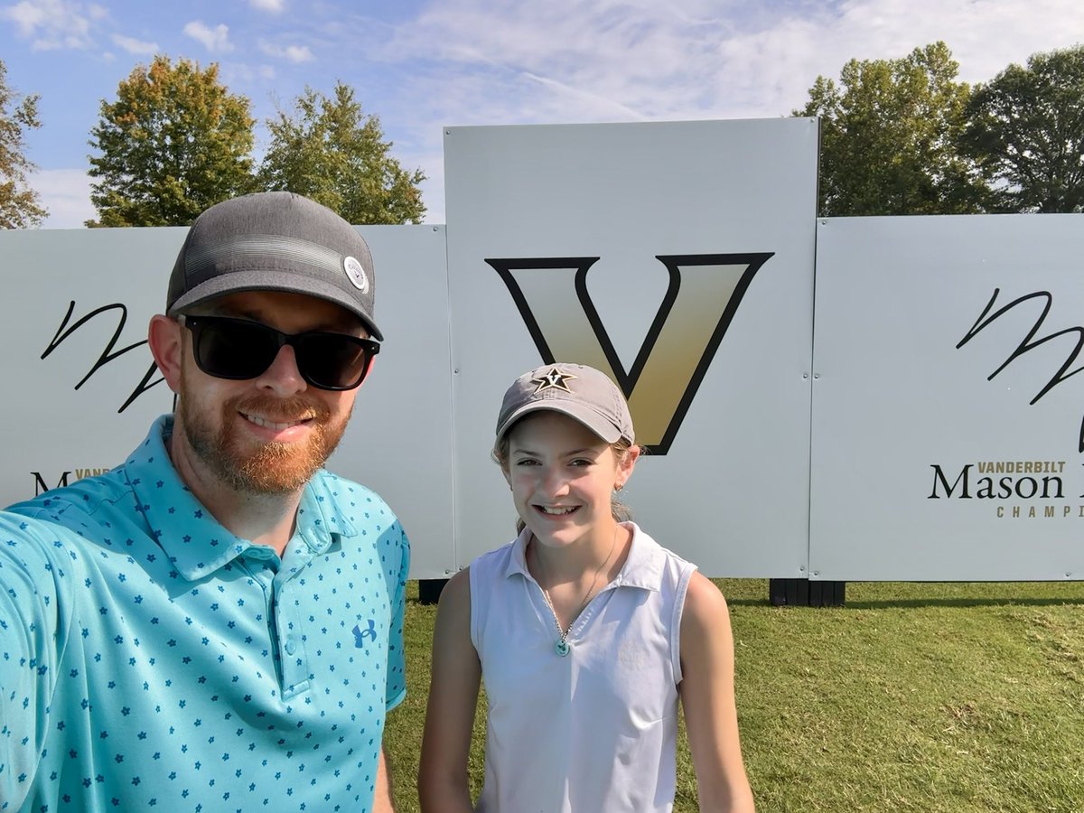 Lizzy (my favorite golfer) and I had a great time watching <a href="/tillieclaggett/">Tillie Claggett</a> and <a href="/VandyWGolf/">Vanderbilt Women's Golf</a> at the <a href="/MRudolphGolf/">Mason Rudolph</a> Championship at the <a href="/VandyLegends/">Vanderbilt Legends Club</a> course! <a href="/VanderbiltU/">Vanderbilt University</a> <a href="/vucommodores/">Vanderbilt Athletics</a>