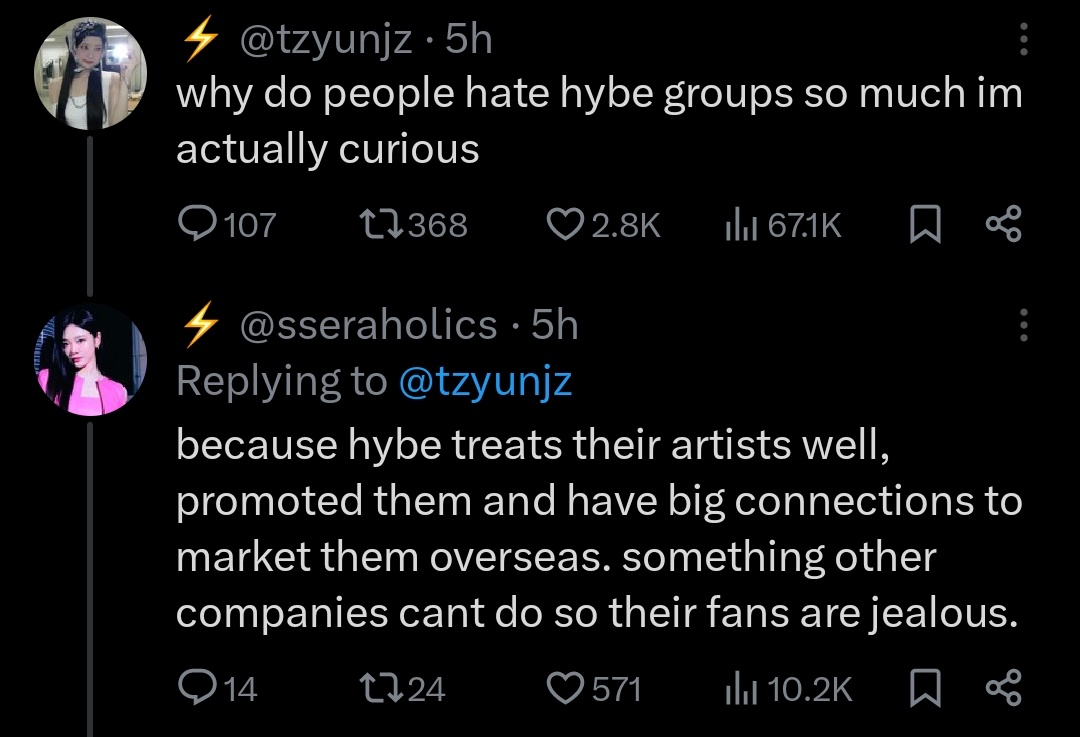 everywonblink's tweet photo. "Hybe treats their artists well"
You mean just your faves? 💀 https://t.co/XFEI9DKYFJ