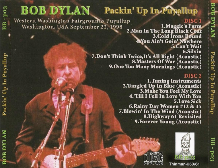 DailyZimmy's tweet photo. #OnThisDay Il y a 26 ans aujourd'hui, le 22 septembre 1998, #BobDylan et #VanMorrison jouaient à Puyallup (Washington) lors de la 1024ème étape du #NeverEndingTour. https://t.co/EV5rxMQIqE
