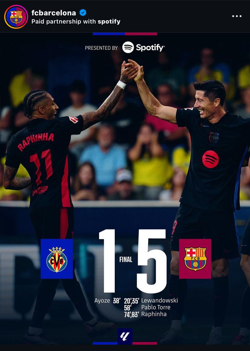 Goodynesss's tweet photo. Up Barca 
Schooled Villarreal oldies with La Masia boys 
💙❤️
Visca Barcelona 
Curler 4life https://t.co/amQYt6UPHx