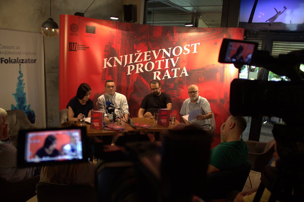 #TB U okviru nedavno završenog programa “REKOM mreža pomirenja”, jedan od podržanih malih projekata - „Crnogoska antiratna književnost” - realizovalo je Društvo crnogorskih izdavača <a href="/dcizdavaca/">Društvo crnogorskih izdavača</a>.

Projekat je uključio objavljivanje zbornika „Književnost protiv rata“ i prateću