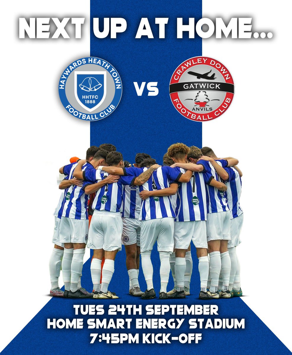 There’s no place like home 🏠💙

We are finally over another mountain of away matches and return to the @HomeSmartEnergy stadium this Tuesday as we take on <a href="/OfficialCDGFC/">Crawley Down Gatwick</a>

🏆 SCFL Prem
⏰ 7:45pm Kick-off
🍔 Simmo’s open
🍺 Fully Stocked Bar
📖 Printed programme

#HHTFC