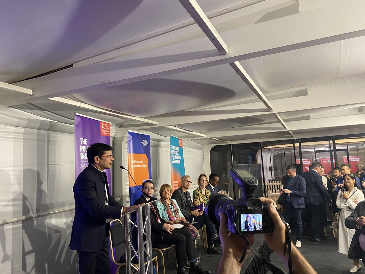 policyatkings's tweet image. “Universities like King’s are here at Labour conference because we exist to foster debate”

Prof Shitij Kapur, VC of @KingsCollegeLon, kicks off our reception at #LabourConference24