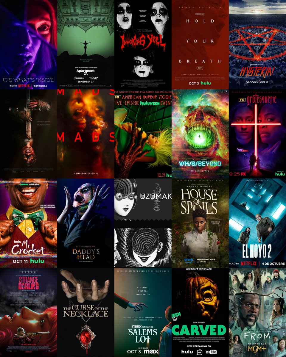 Llega el mes del terror. Todas estas películas y series originales aparecerán en streaming de aquí a Halloween ¿Cuál tienes más ganas de ver?