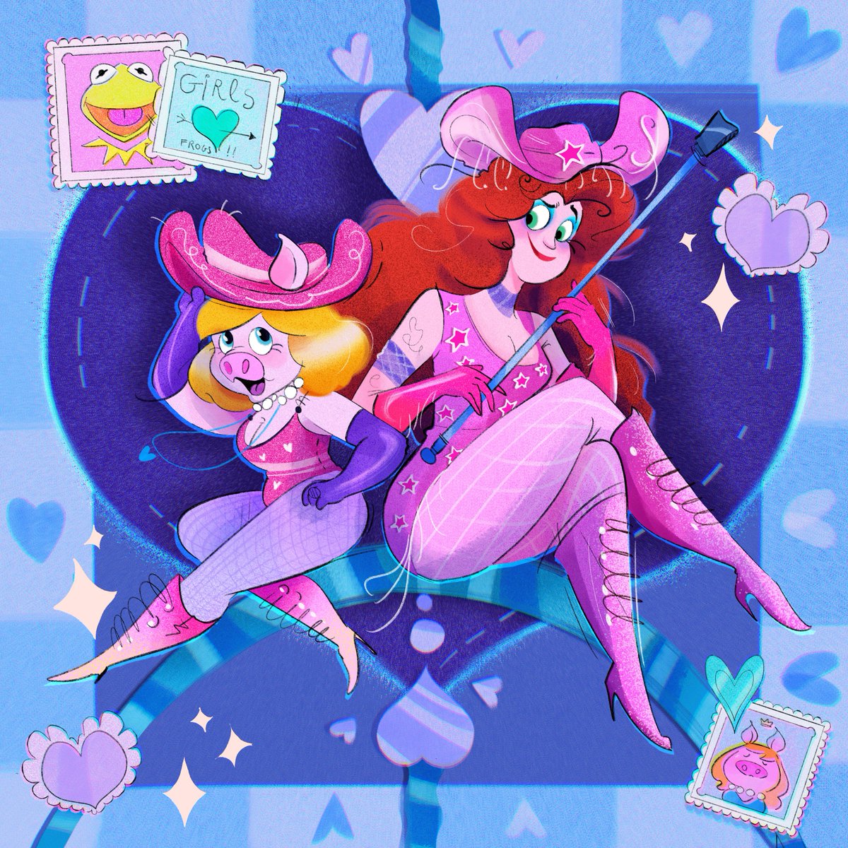 BeeJoolia's tweet photo. ˖⁺‧₊˚♡˚ Piggy &amp; Chappell ‧₊♡ https://t.co/F55YROhtD6