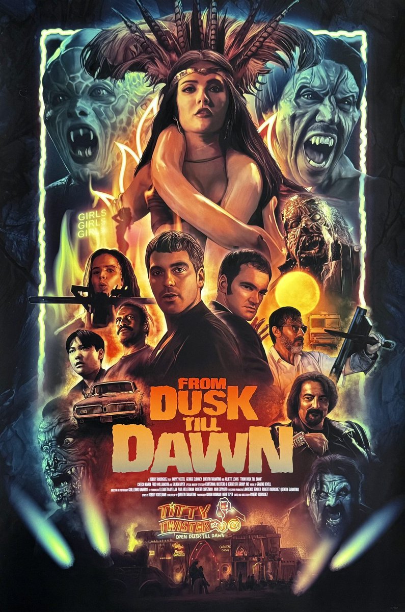 JacknobleIII's tweet photo. @JulietteLewis hear me out! A dusk till dawn sequel, where you have been hunting the vampires in Mexico since the first movie. You played such an innocent but badass woman in this movie. #DuskTillDawn #juliettelewis https://t.co/Cymr7Z7NHC