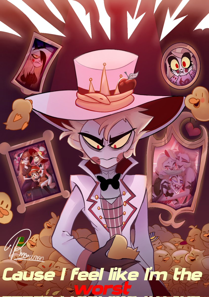 RamonyyyTv's tweet photo. "Cause I feel like I'm the worst 
So I always act like I'm the best "
- "O No " by Marina 
I just think it suits him a little ...
#HazbinHotel #HazbinHotelLucifer https://t.co/SOpL4NlSTN