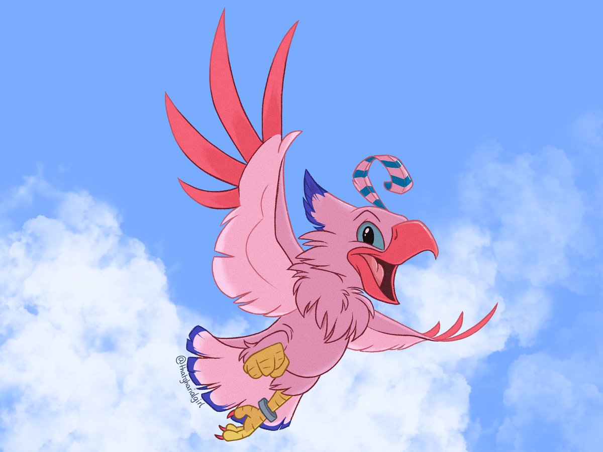 I don’t know much about digimon. I only ever watched the first handful of episodes, but I adored that little pink bird mon. Biyomon was so sweet