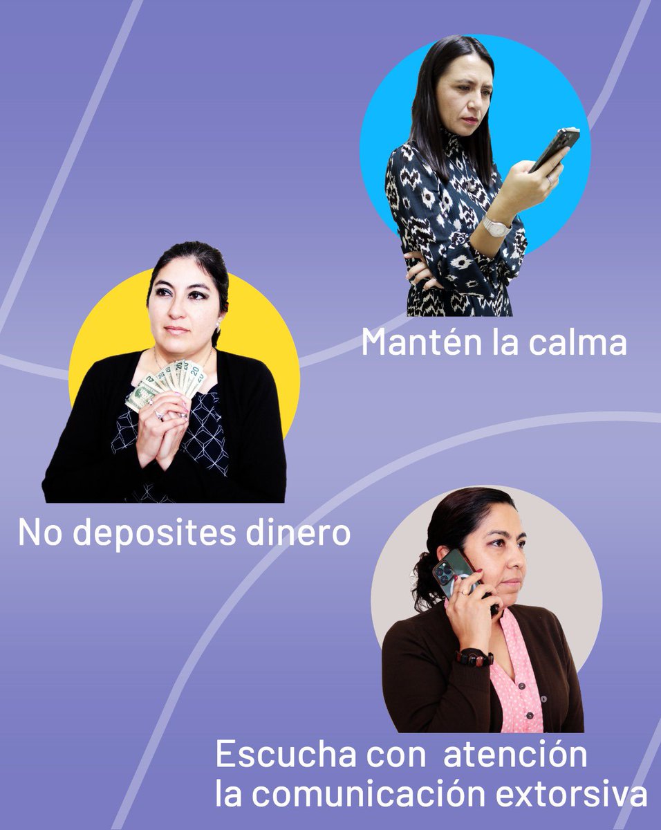 ECU911Austro's tweet photo. En caso de una llamada de extorsión sigue estas recomendaciones:
Si un familiar o tú son víctimas de secuestro o extorsión llama al 9-1-1 o al 1800 DELITO (335486), opción 1.
#ECUTip https://t.co/72pdX3Jwnp