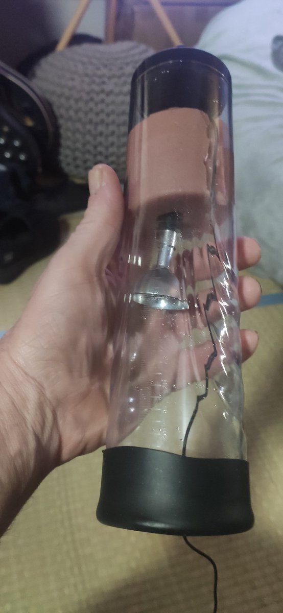 A DIY penis pump #estim device. My third session ever with estim got me a  HFO.