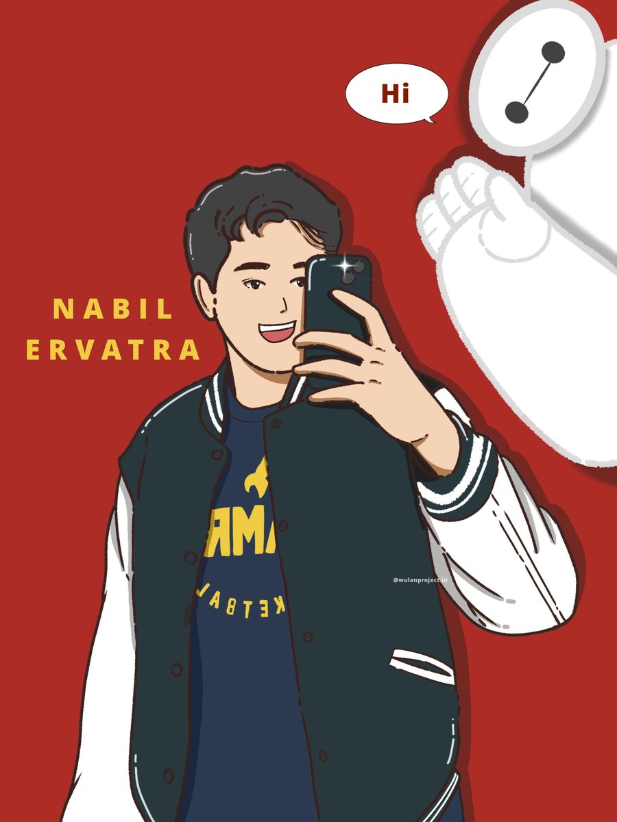 HakikiWulan's tweet photo. Upil #Nabil is back 🤣🔥
#nabilervatra #ruangguru #clashofchampions #art #digitalart https://t.co/G3t7zwzRFC