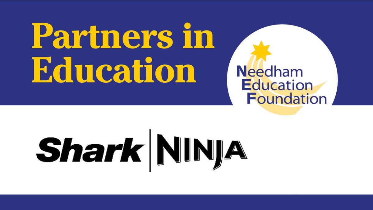 The NEF would like to thank SharkNinja for being a 2024 Valedictorian Partner in Education. With their help, the NEF is able to bring innovative and enriching educational opportunities to Needham’s students. Thank you <a href="/SharkNinja/">SharkNinja</a>!