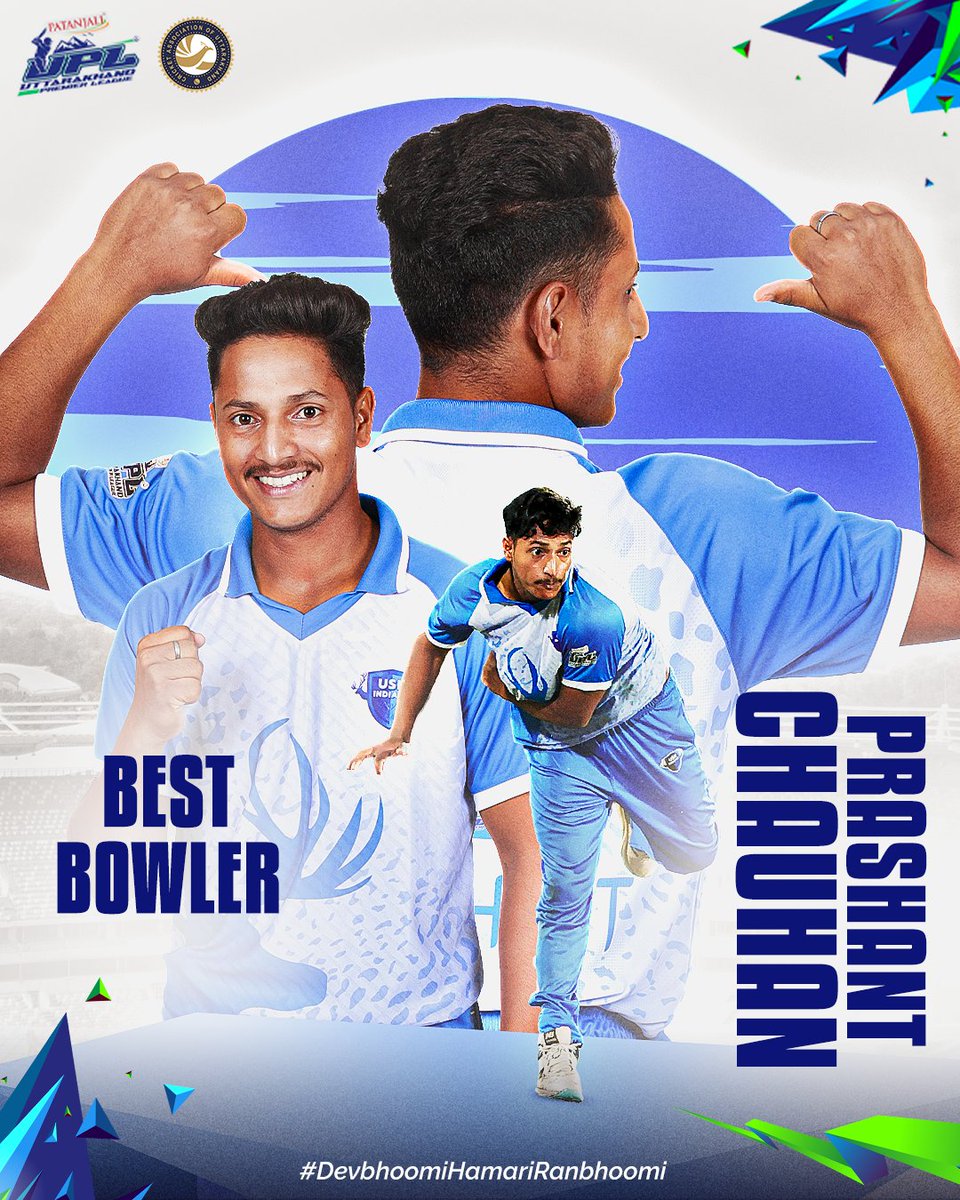 t20_upl's tweet photo. 8️⃣𝙬𝙞𝙘𝙠𝙚𝙩𝙨
𝙀𝙘𝙤𝙣𝙤𝙢𝙮 𝙧𝙖𝙩𝙚 𝙤𝙛 7️⃣.1️⃣
USN Indians' Prashant Chauhan was consistent throughout #UPL2024 and takes home the Best Bowler of the Tournament award 🥳
#UPL #UPLT20 #DevbhoomiHamariRanbhoomi https://t.co/rNbSAvqSYe