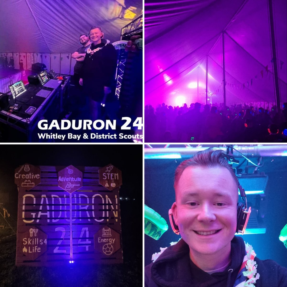 stubennett04's tweet photo. A brilliant weekend lending a hand at @WB_Scouts Gaudron24 camp. Over 500 young people having an incredible weekend of adventure &amp; #SkillsForLife. Thank you to all leaders for so much hard work and time. The silent disco went down a storm ! 🎧🎶 https://t.co/VOl1YXVu9m