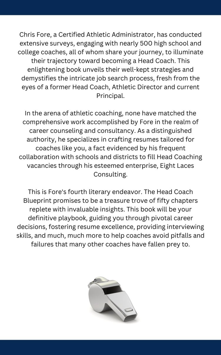chriscfore's tweet image. The Head Coach Blueprint is a 500+ page book that features 38,000 data points from 488 Head Coaches from 45 states &amp;amp; 3 countries who have 4,584 years of Head Coaching experience across 18 different sports!  BUY NOW &amp;gt;&amp;gt;&amp;gt; eightlaces.org/product/bluepr…
