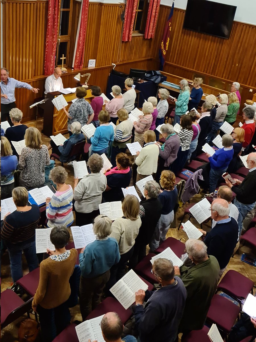 It’s good to be singing again! 
We're back! Rehearsing for our Christmas Concert 14th December 5.30 pm at Fakenham Parish Church led by MD <a href="/mjonesgreshams/">Mark Jones</a> &amp; Justin Harmer accompanying. Featuring <a href="/johnmrutter/">John Rutter</a> Magnificat &amp; <a href="/KarlJenkinsReal/">Karl Jenkins</a> 'Joy to the World' - choral royalty!