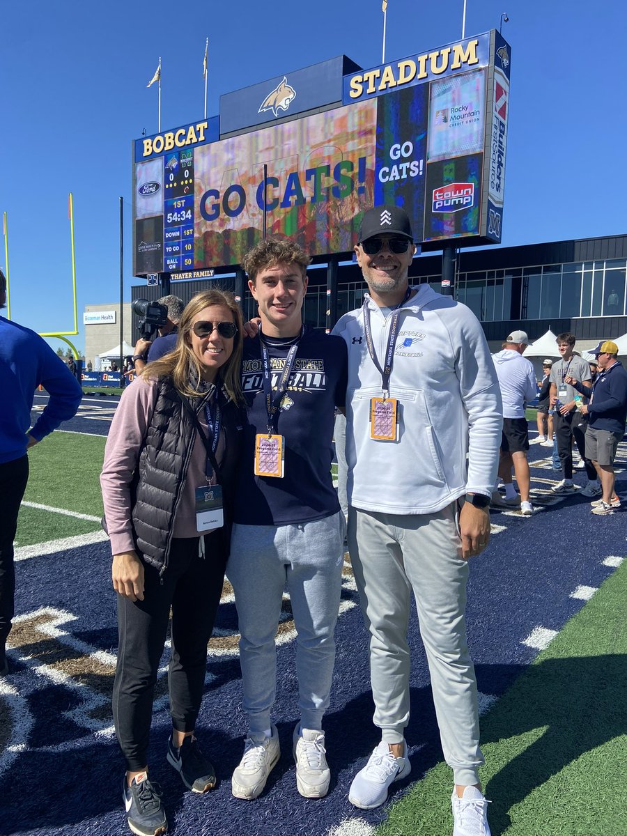 Thank you <a href="/MSUBobcats_FB/">Montana State Football</a> for the great gameday visit!! <a href="/CoachBSheph/">Coach Shep</a> <a href="/bvigen/">Brent Vigen</a> <a href="/C_Arbizzani/">Chandler Arbizzani</a> <a href="/CoachUdy/">Justin Udy</a> <a href="/CoachBobbyDaly/">Bobby Daly</a> <a href="/CoachSammyMix/">Sam Mix</a>